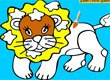 jeux filles coloriage lion