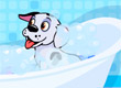 jeux filles chien lavage