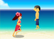 jeux filles Amour à la plage