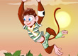 jeux filles Habillage singe