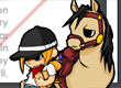 jeux filles Fille à cheval